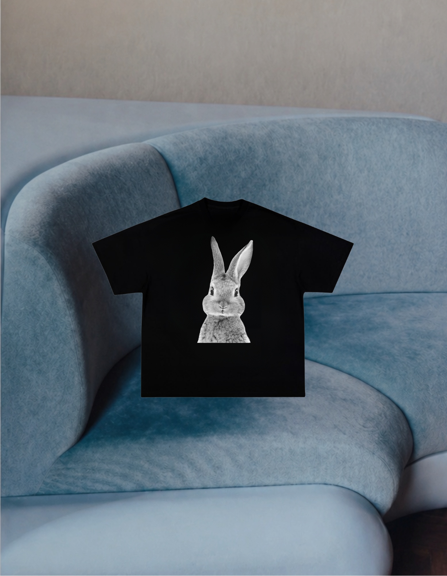 Футболка чорна «Bunny»