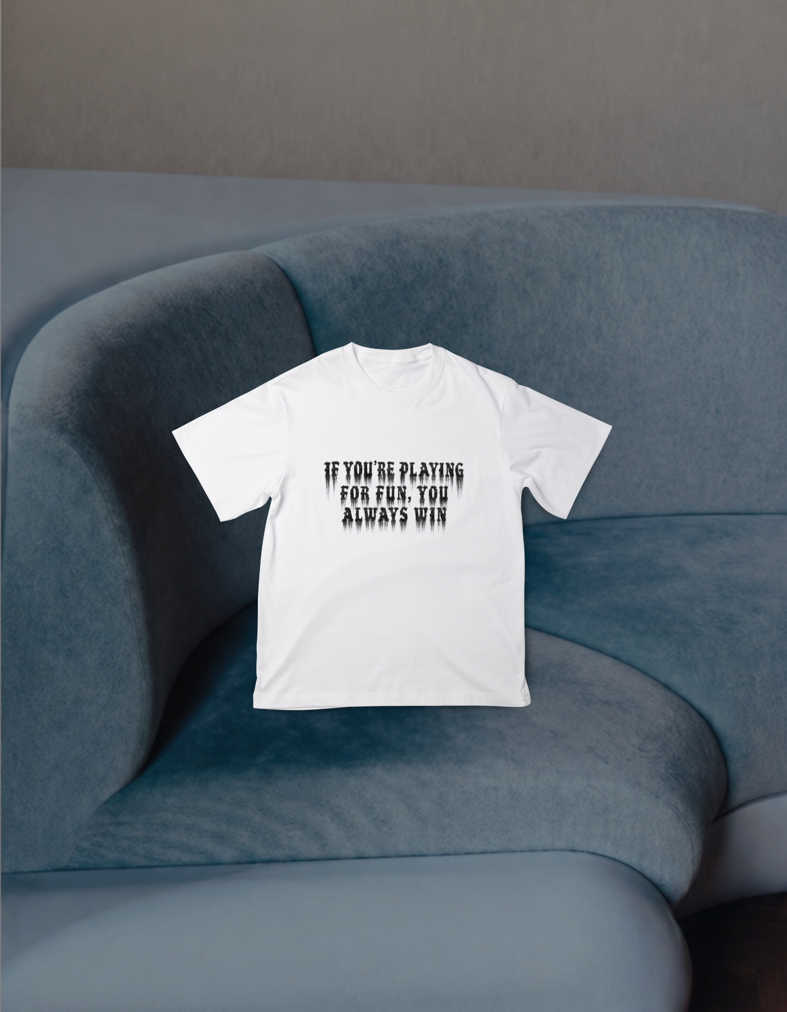 Футболка біла «If You're Playing For Fun»